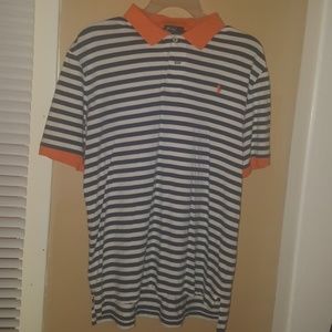 Striped polo shirt